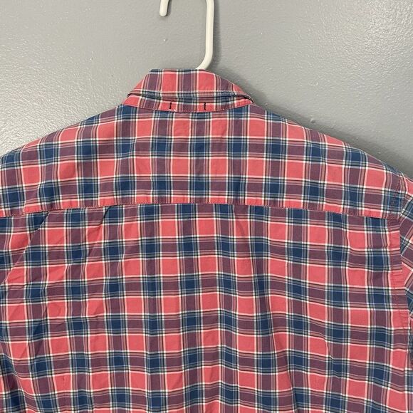USPA US Polo Assn. Denim Co Shirt Mens XL Long Sleeve Red Plaid Button Up Casual - Picture 10 of 12